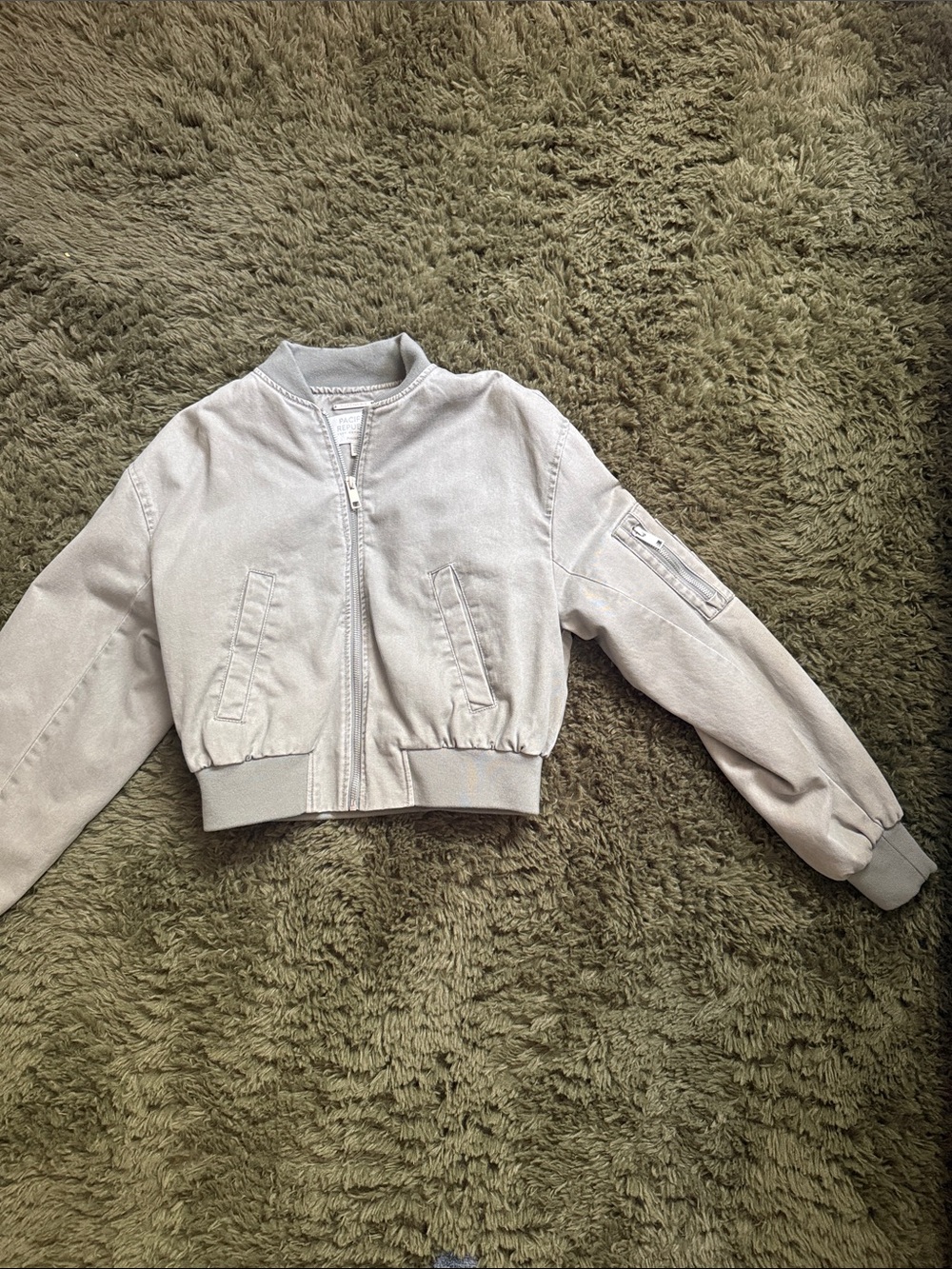 Womens sage Bomber Jacket - Jackets & Coats